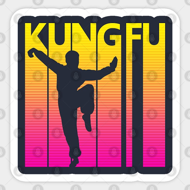 Vintage Retro Kung Fu Gift Sticker by GWENT